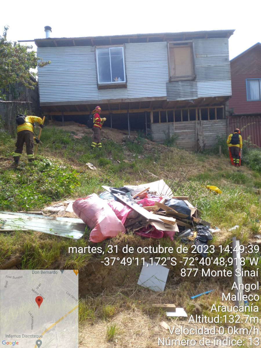 📌La #brigada901 de #CONAF realiza trabajos de prevención de Incendios en la comuna de #Angol

💪Con la construcción de 350 metros de cortafuego en la zona de interface en Villa Los Andes, se busca 
 crear conciencia, preparar las comunas y así evitar afectación por incendios🚫🔥