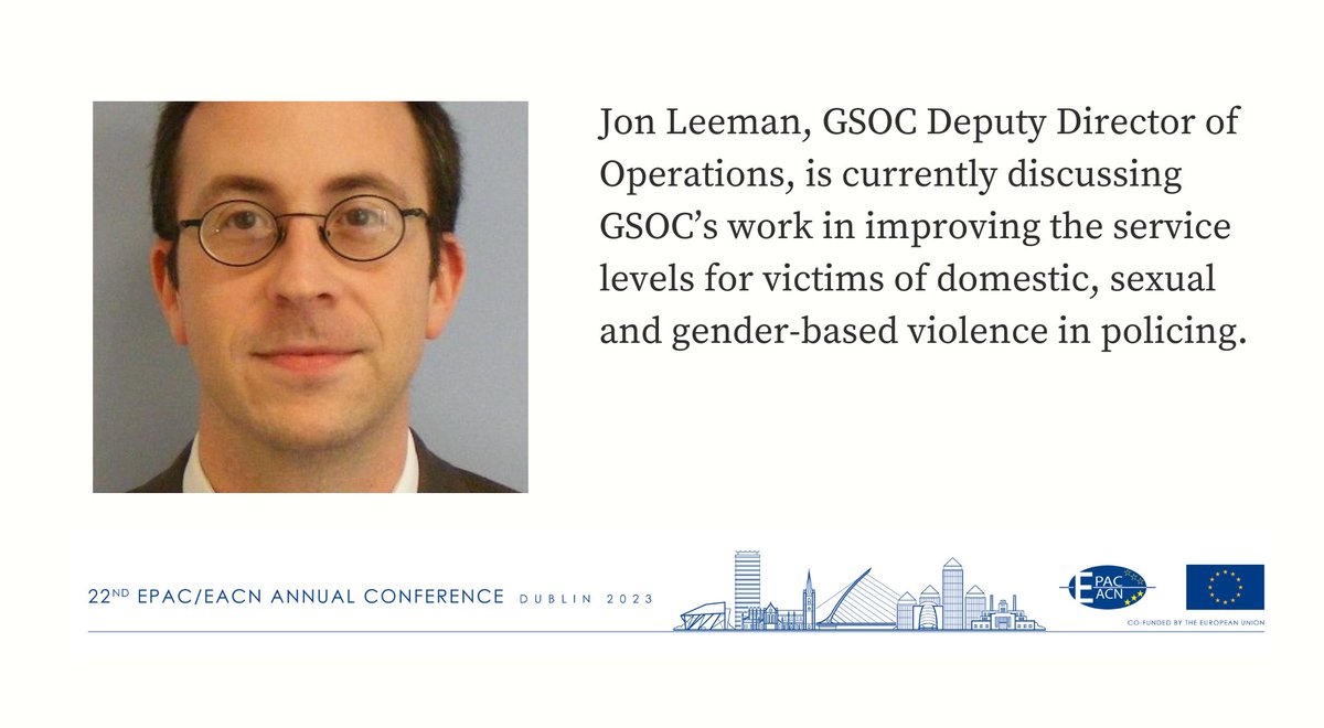 GardaOmbudsman's tweet image. Jon Leeman, GSOC Deputy Director of Operations, is currently presenting at #EPACEACN23