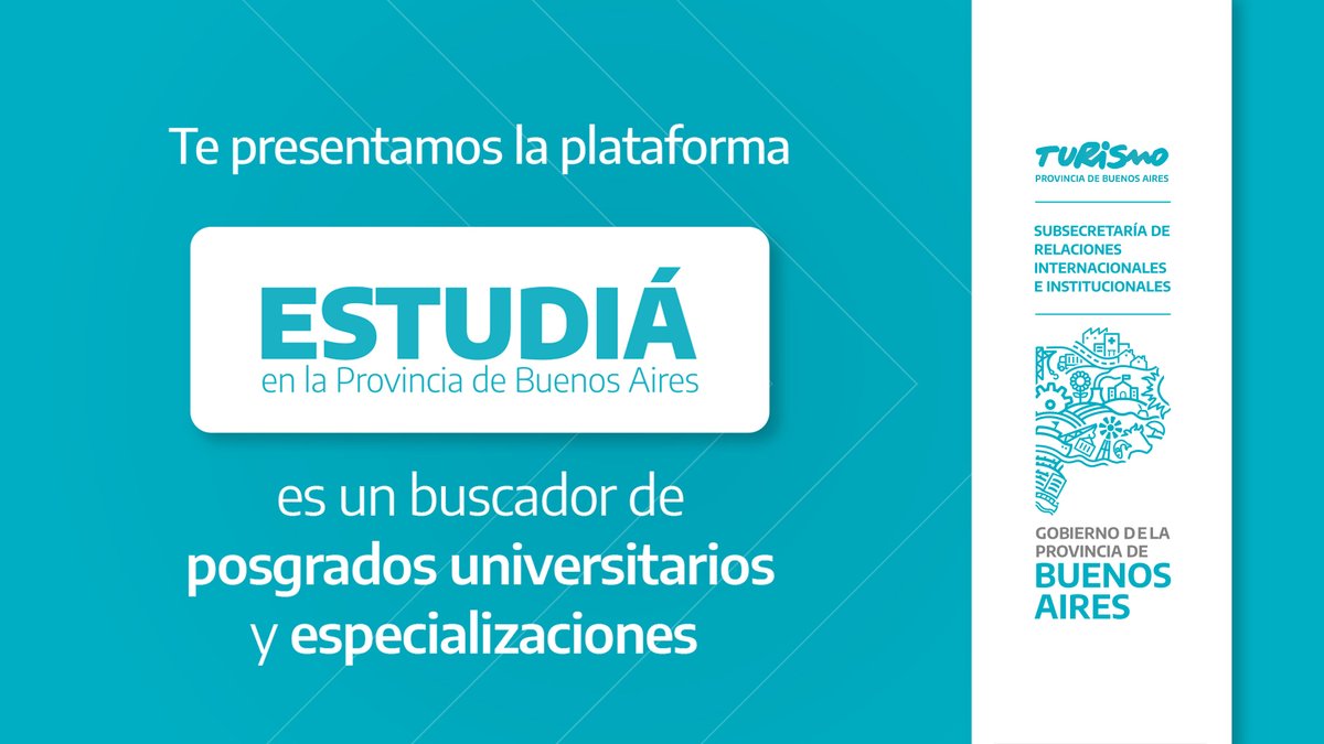 BAProvincia's tweet photo. 🧑‍🎓 ¡La oferta académica de nuestra provincia se abre al mundo!

Todas las personas que deseen formarse en alguna de las universidades bonaerenses van a poder conocer la oferta a través de la plataforma “Estudiá en la Provincia de Buenos Aires”. https://t.co/y6RYcUkBct