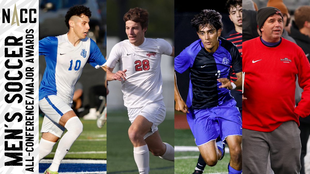 NACC_sports's tweet photo. #NACCmsoc ⚽️| NACC Announces 2023 Men's Soccer Major Awards, All-Conference Teams

OPOY🏆: Enrique Gonzalez, @AU_Spartans 
DPOY🏆: Steven Arthur, @MSOE_Raiders (2x)
FOY🏆: Julian Orozco, AUR
CSOY🏆: MSOE (Rob Harrington, HC)

📰: https://t.co/hu2ZXybDsD

#NACCtion #d3soccer https://t.co/KJn2bRio79