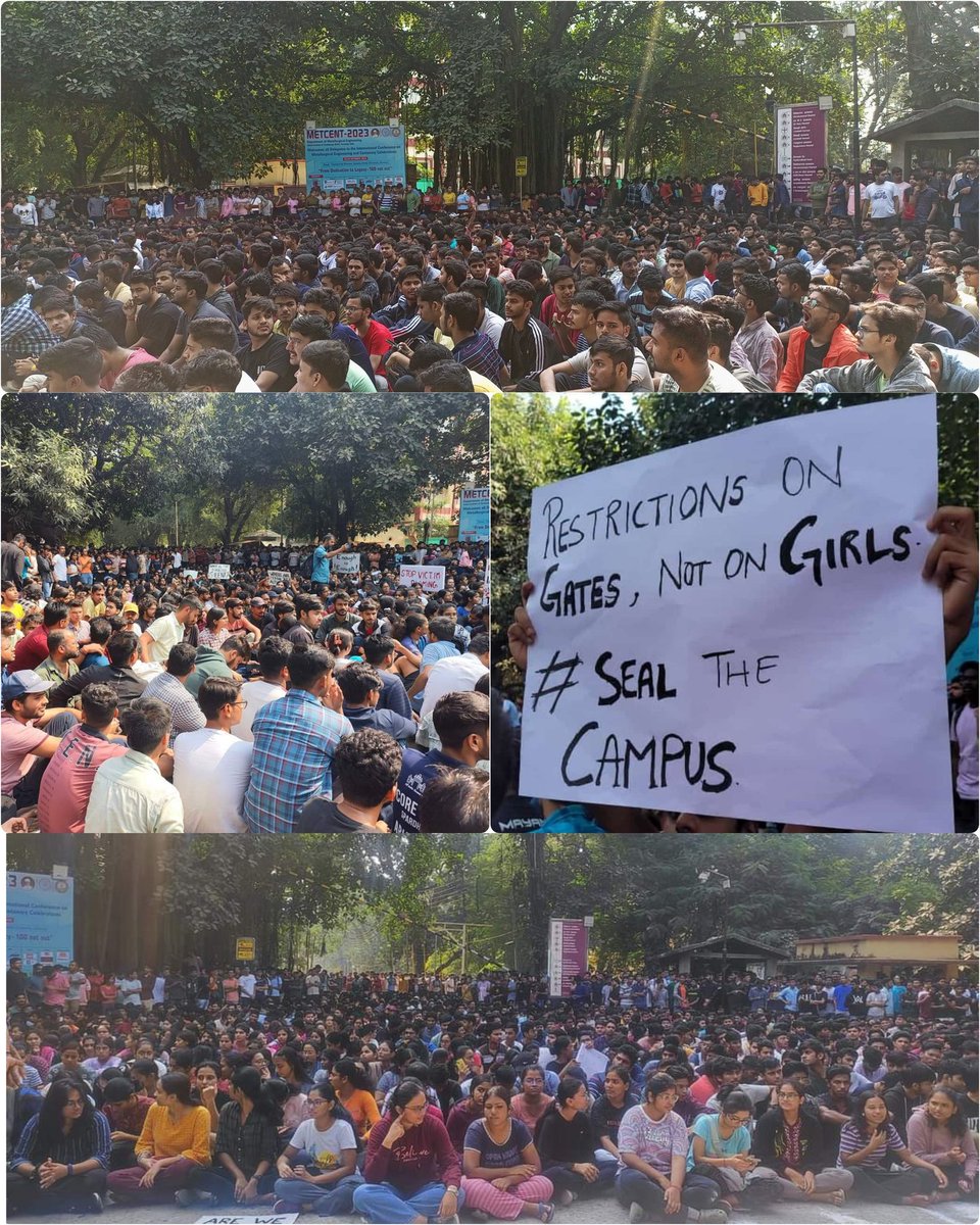 titu_dipankar's tweet image. #IITBHU Campus in Varanasi, Parliamentary constituency of #PMModi. Where a female student was sexually assaulted by 3 boy’s on #Gunpoint. They shamefully undressed &amp;amp; made her video too!

Is this #NewIndia or #AmritKaal?

Is this "Beti Padhao,Beti Bachao"?

#ModiDisasterForIndia