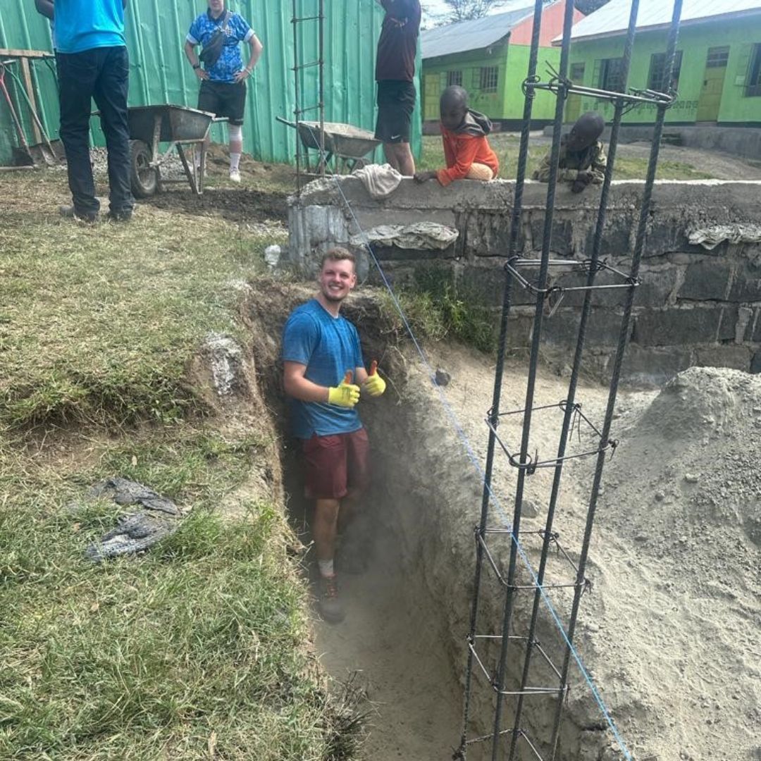 TripsInAfrica's tweet photo. The progress of the perimeter wall 🧱 looks great at Cherish School, thanks to @AVFCFoundation volunteers who have picked up the baton from the previous group. 

The new wall will improve the school's security and create a safe learning environment for the students 🎓 https://t.co/2a6t48UHxA
