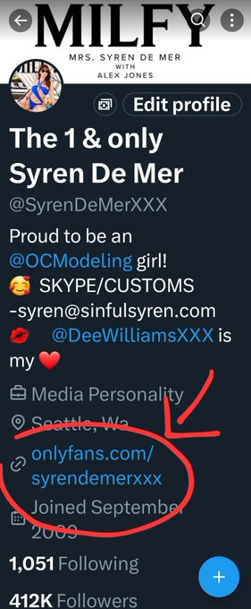 Watch The 1 & only Syren De Mer's leaked NSFW photo on TwXstars