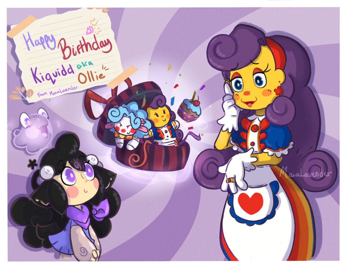 MaiaLavender's tweet photo. Birthday Gift for @Kiquidd 🎉
Sibbie is presenting Wendy (Ollie's WH OC) with a gift box full of Prezzie🥳
Please give Ollie some love and a follow✨
#Birthday #Kiquidd #OC #birthdaygift #Sibbie #WendyDarling https://t.co/oyChi0Jc9R