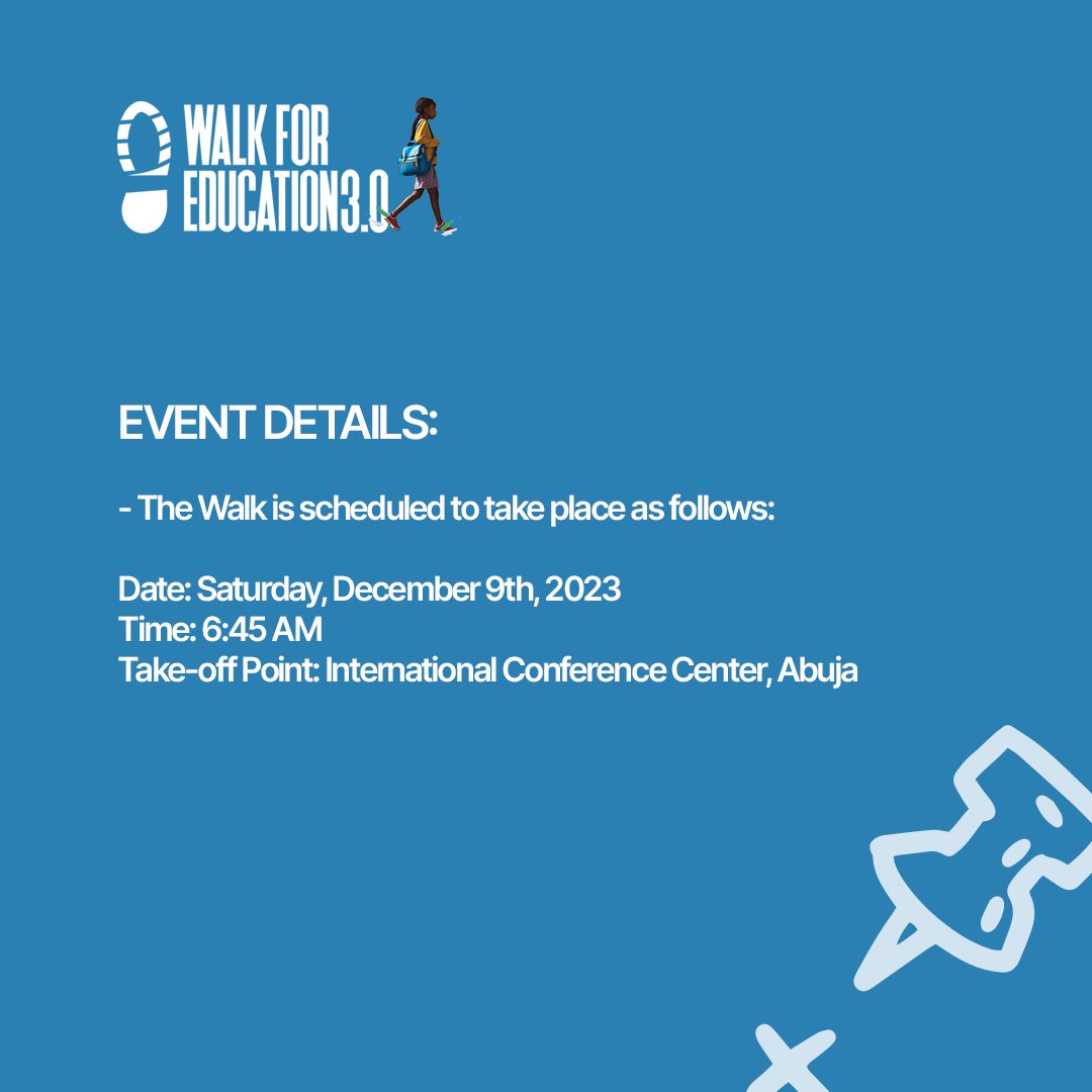 Tag a friend to share the news. See you at Walk for Education 3.0! 🤩

#WalkForEducation #EducationForAll #BrighterFuture #EmpowerTheFuture #LetMeThrive #ForEveryChild #PrioritizeEducation #SDGs #SDG4 #FundMoreFundBetter