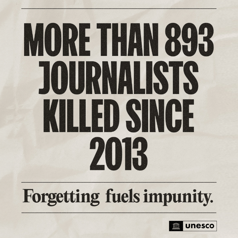 volker_turk's tweet photo. So far this year
-46+ journalists have been killed for their work
-531+ imprisoned
-Countless more have suffered intolerable harassment &amp; violence

#EndImpunity. These attacks are unacceptable.

Govts, police &amp; courts must step up protection of journalists &amp; their vital work