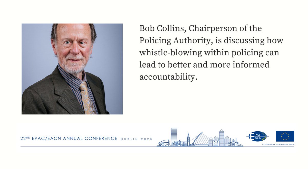 GardaOmbudsman's tweet image. Bob Collins, Chairperson of @PolicingAuthIRL is currently presenting at #EPACEACN23