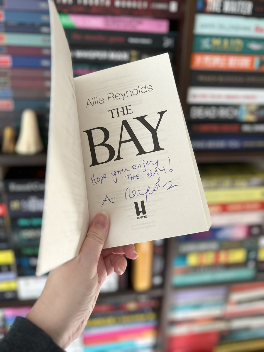 I promised a giveaway or two for reaching 30,000 followers. The first book up for grabs is The Bay by Allie Reynolds, who kindly signed this copy for me at Harrogate. Follow, retweet and reply with #TheBay to be in with a chance to win. UK only, ends 6pm 3 November 2023.