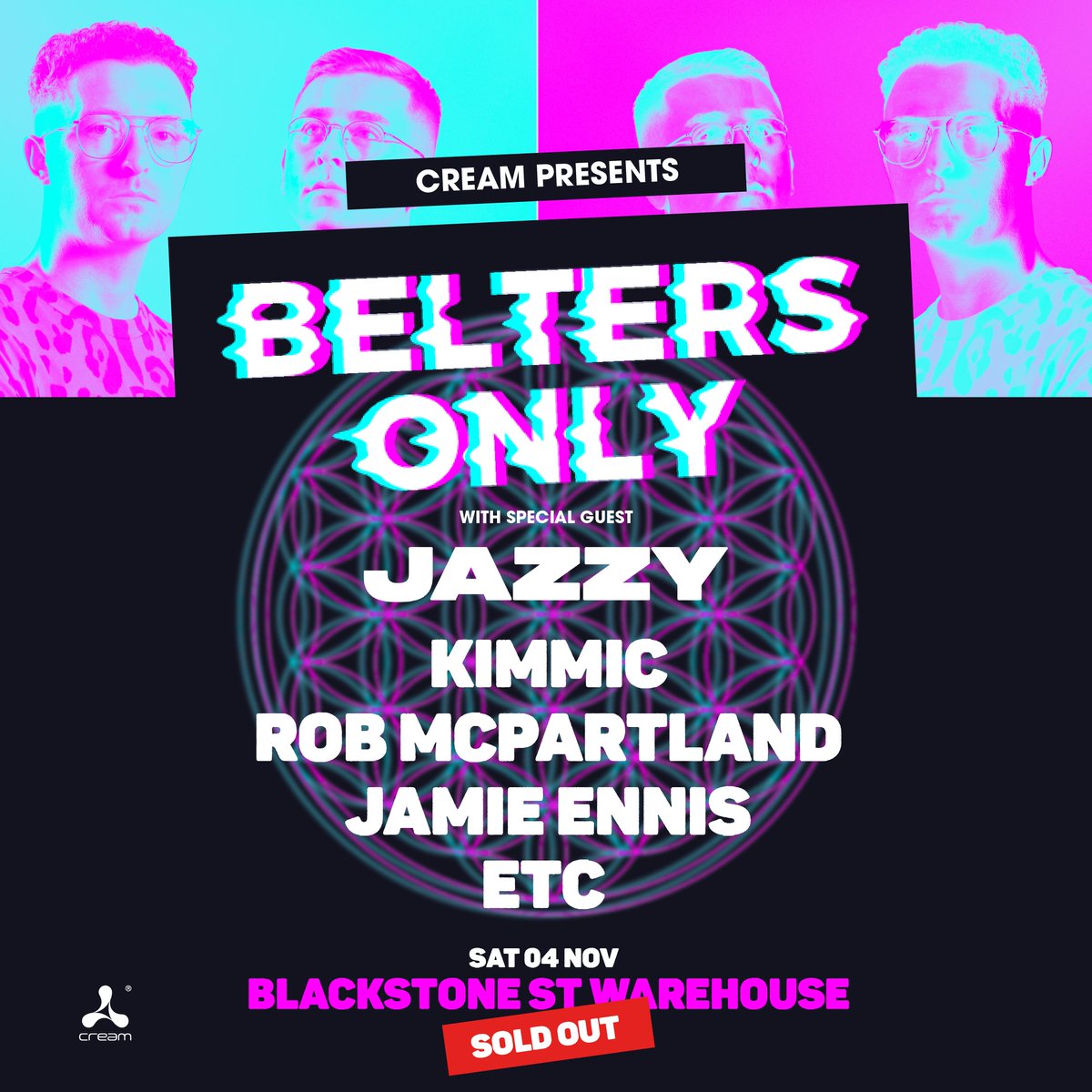 Cream (@officialcream) on Twitter photo Full lineup for Cream presents <a href="/belters_only/">Belters Only</a> SOLD OUT show this weekend at Blackstone Warehouse 🔥🚀 Full lineup for Cream presents <a href="/belters_only/">Belters Only</a> SOLD OUT show this weekend at Blackstone Warehouse 🔥🚀