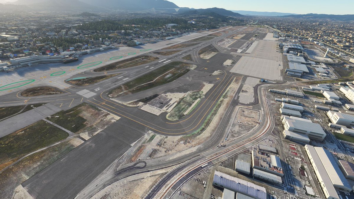 ShiizoSnj's tweet photo. [MSFS] Fukuoka airport V1.1 update is out https://t.co/I8ksN9PhgQ