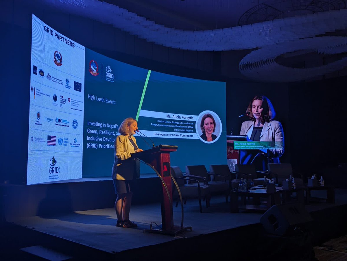 UK in Nepal π¬π§π³π΅ (@ukinnepal) on Twitter photo A more Green Resilient & Inclusive Nepal has the potential to unlock huge development impacts. Todayβs adoption of #GRID partnership platform strengthens ties between π³π΅ and development partners under shared green priority transitions to support Nepal's development. #GRIDimpact A more Green Resilient & Inclusive Nepal has the potential to unlock huge development impacts. Todayβs adoption of #GRID partnership platform strengthens ties between π³π΅ and development partners under shared green priority transitions to support Nepal's development. #GRIDimpact