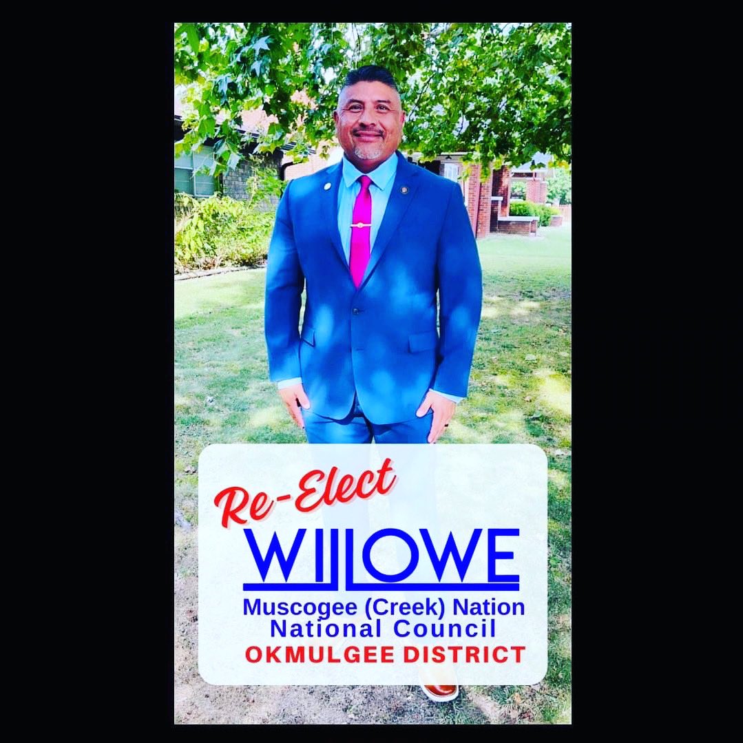 WilLoweCouncil's tweet photo. Today is the last day of early in-person voting. Polls are open until 7:00 p.m. in Okmulgee, Eufaula, Okemah, &amp; Tulsa. I ask you for your vote in the Okmulgee District Seat A Election. 
VOTE WILLIAM LOWE! MVTO! 

#ReElectWilLowe #MvskokeVeteran
#MvskokeMarine #MvskokeMBA https://t.co/vfsons2S3U