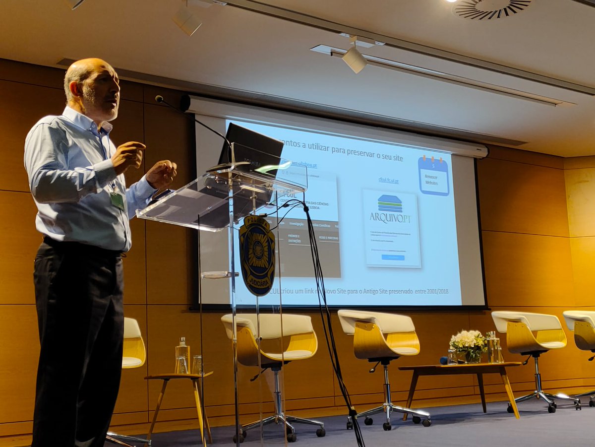 "Digital Preservation in Justice" event to celebrate the World Digital Preservation Day 2023.

"Preserve your website" presentation by <a href="/rbasilio/">rb 🧢</a> from Arquivo.pt
#WDPD2023