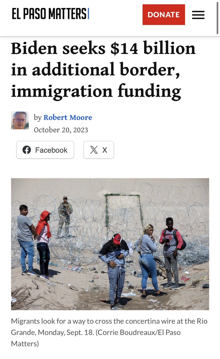 emiliotgonzalez's tweet photo. #Biden Administration asks for additional $14B for “Border Security”.

Does not secure the border. Only provides for faster processing of illegal migrants. 

Hire more border agents? Why? The ones we have now aren’t permitted to do their jobs?

#BidenBorderCrisis
#BidenExpress https://t.co/Ggq4PYavju