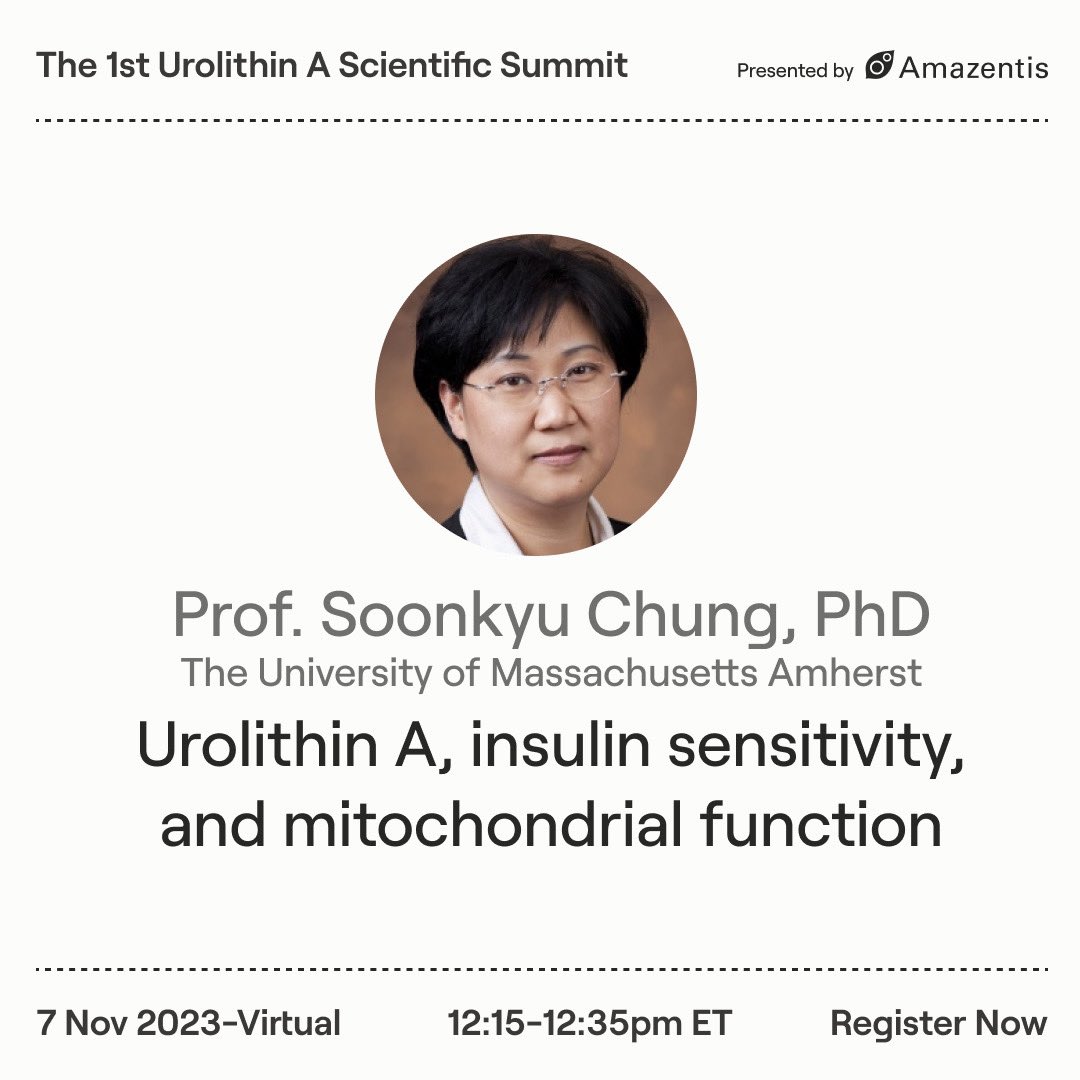 JuFaitg's tweet photo. Urolithin A , insulin sensitivity,  and mitochondrial function!!

One of the best combo 🤩

Connect to the #uasummit to hear more about this from Prof. Soonkyu Chung,@UMassSPHHS 

Here: https://t.co/KwLeEW31Wj…

#insulinsensitivity , #mitochondria , #UrolithinA https://t.co/RhGxz5CEdi