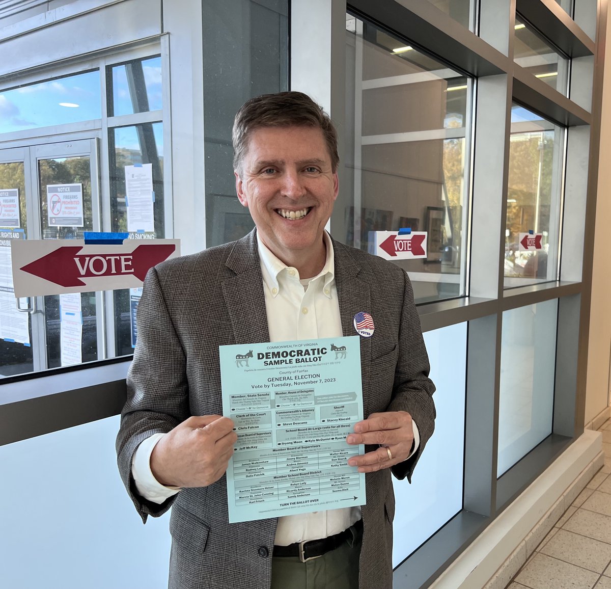 Cast my VOTE for the Democratic ticket in the Hunter Mill District. This is a critical election year in VA and to protect our progress, exercise your right to vote. 
I look forward to continuing my public service as Hunter Mill District Supervisor.
fairfaxvotes.org