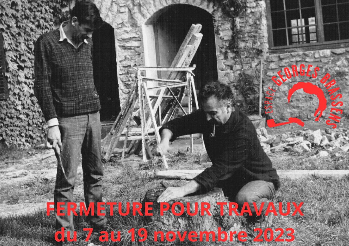 espacebrassens's tweet photo. Derniers jours pr profiter de l'Espace Georges Brassens avt fermeture pr travaux du 7 au 19/11/23
Nouvelle façade, aménagement de la librairie-boutique, acoustique du cabaret, et + à découvrir à la réouverture le 21/11/23
#espacegeorgesbrassens #GeorgesBrassens #chansonfrancaise https://t.co/k1IJ2Br2yZ