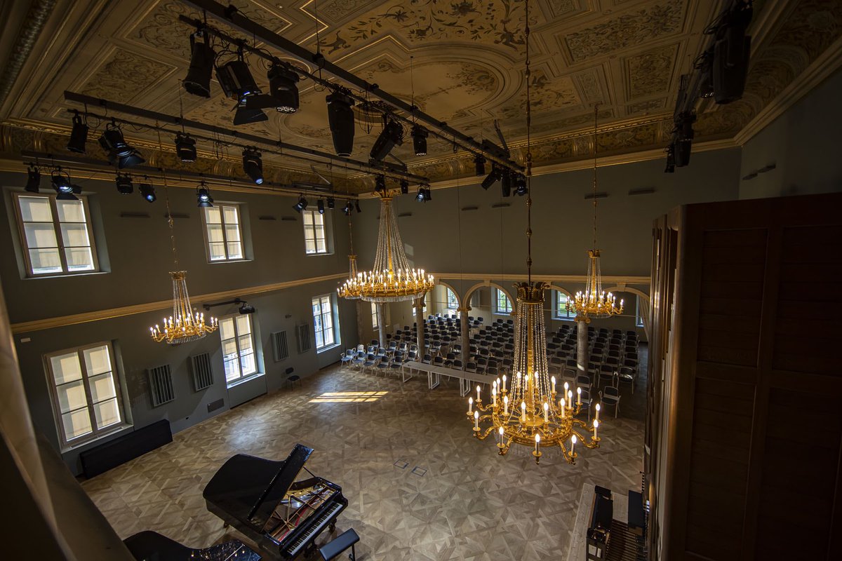 Robelighting's tweet photo. Ljubljana University’s Academy of Music faculty has consolidated itself in one ‘new’ central location with a new lighting rig including @Robelighting #T1profile, #LEDBeam350, #T11profile &amp; #ParFect150 luminaires, all delivered by Ljubljana-based MK Light Sound. https://t.co/hoRSElEDCK