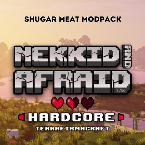 shugarmeat's tweet image. Need feedback 😁

Unveiling the “Nekkid and Afraid” #MinecraftModpack 🎮! Embark on a savage Minecraft odyssey 🌋 inspired by the thrilling TV show “Naked and Afraid.” With nothing but a single survival item, tackle brutal environments in #HardcoreMode 💪