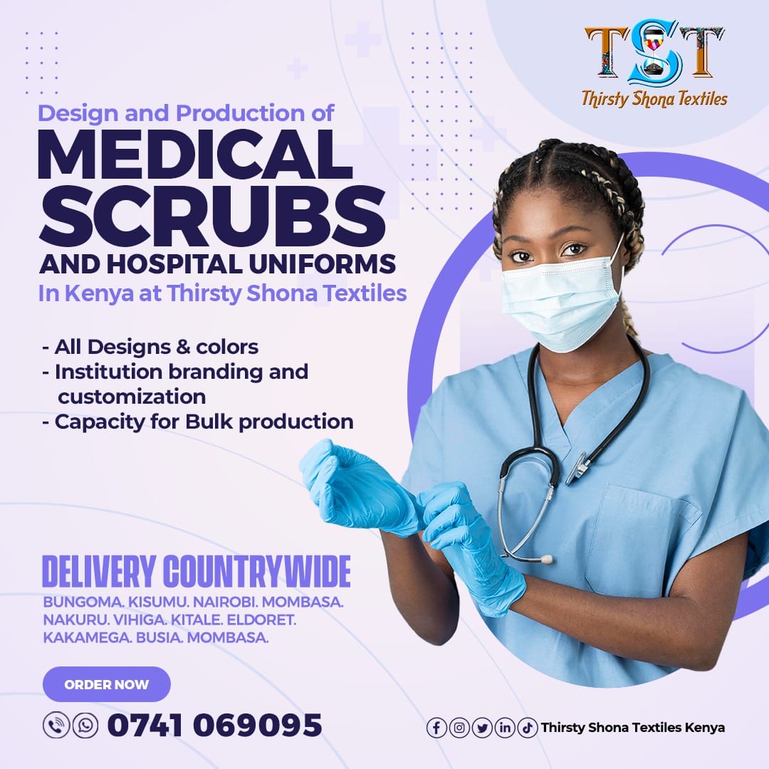 AlividzaNa23122's tweet photo. Are you looking for medical scrubs? Relax,@ThirstyShonaKE  got you sorted ,,,you can contact us via 0741069095. Delivery is done countrywide
Kawira Babu owino Mombasa HELB queen camilla https://t.co/xDeylcMLK6