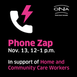 ontarionurses's tweet photo. Support health-care professionals from Home & Community Care Support Services (HCCSS) in their fight for a fair contract and safe staffing at bargaining!
Join us Nov. 13, 12-1 p.m. for a Phone Zap! Register now: https://t.co/9VT08WBOEp
#FairWagesSaferCare #SupportHCCSS #ONLab https://t.co/WJ0s11z94d