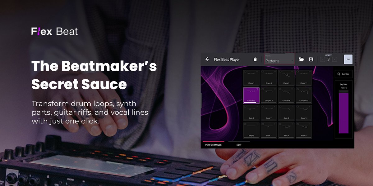 Unleash your beats with #FlexBeat by Akai Professional! The game-changer for beatmakers & sound designers. Elevate every track, from drum loops to vocal lines. Try the demo now: thempcstore.com/mpc-plugin-ins… 🎵💡 #AkaiPro #BeatmakingMagic