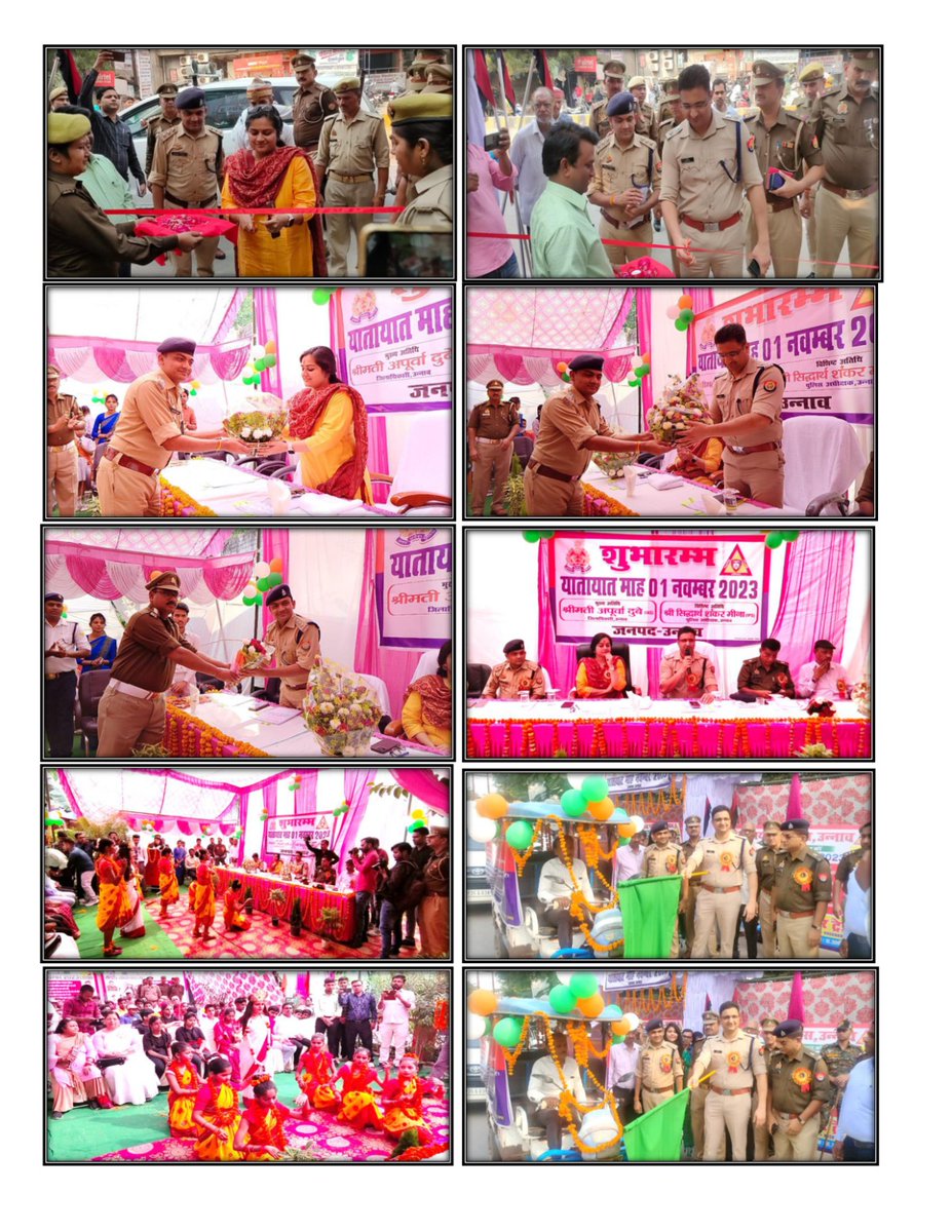 tpunnao's tweet image. यातायात माह नवंबर 2023 का भव्य शुभारंभ