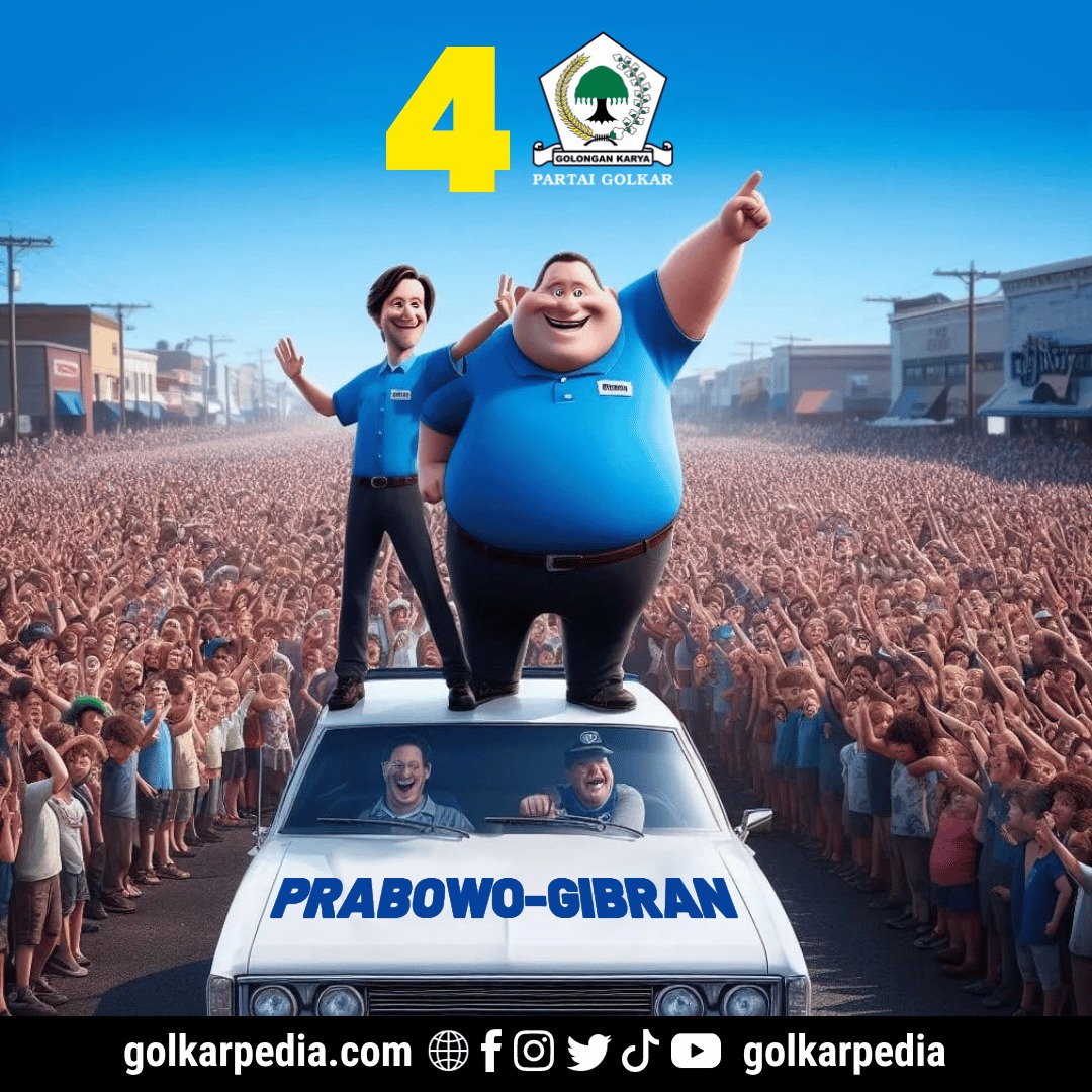 #GolkarSolid (@golkarpedia) on Twitter photo Partai Golkar
Dukung dan Usung Pasangan
Prabowo-Gibran
Prabowo Subianto <a href="/prabowo/">Prabowo Subianto</a>
Gibran Rakabuming @gibran_rakabuming
Di Pilpres 2024
Gemoy Muda Bersatu
#partaigolkar #golkarprabowo
#golkarpedia #prabowogibran
#gibranmasukgolkar Partai Golkar
Dukung dan Usung Pasangan
Prabowo-Gibran
Prabowo Subianto <a href="/prabowo/">Prabowo Subianto</a>
Gibran Rakabuming @gibran_rakabuming
Di Pilpres 2024
Gemoy Muda Bersatu
#partaigolkar #golkarprabowo
#golkarpedia #prabowogibran
#gibranmasukgolkar