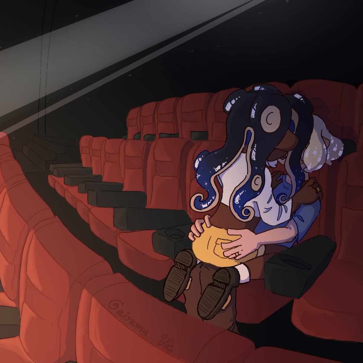 Pearl rented out a whole movie theater 

(Also BIG THANKS to <a href="/aisxma/">aisxma</a> for helping me with the background, I couldn’t have done it without u dude)