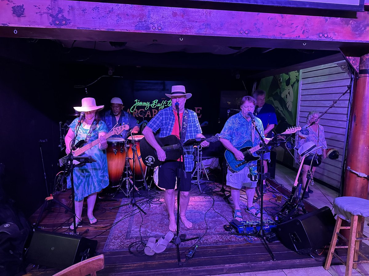 pattywakk's tweet photo. Tropical Attitudes Band at Margaritaville in Key West! https://t.co/SXB26MdHfH