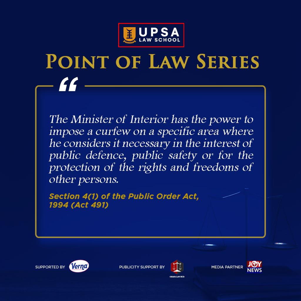 Section 4(1) of the Public Order Act, 1994 (Act 491) #PointOfLawSeries