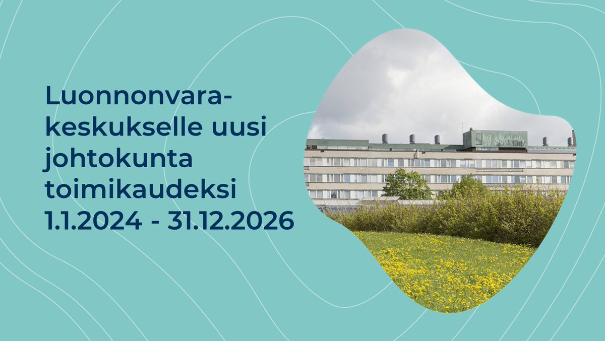 mmm_fi's tweet photo. Luonnonvarakeskukselle on asetettu uusi johtokunta toimikaudeksi 1.1.2024 - 31.12.2026. Johtokunnan puheenjohtajaksi määrättiin johtaja Tuomas Salusjärvi ja varapuheenjohtajaksi ympäristövaikuttaja ja BSAG-säätiön perustaja Saara Kankaanrinta. @LukeFinland https://t.co/wkV95iY6LE https://t.co/dDUK9kf6YR