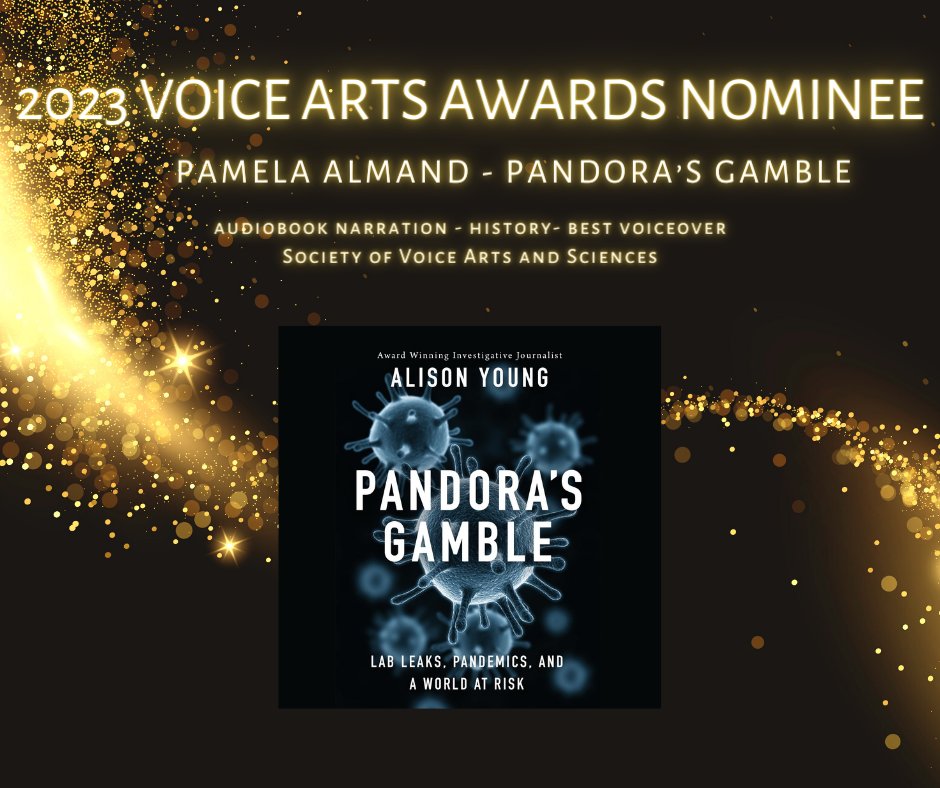 Congratulations to <a href="/CaptPamsVoice/">Pamela Almand</a> and her gripping audiobook narration of Pandora’s Gamble for being selected as a 2023 Voice Arts Awards nominee from <a href="/SovasVoice/">Society of Voice Art</a>.  More voiceoverxtra.com/article.htm?id… Nominees: sovas.org/2023-nominees/ <a href="/HachetteAudio/">Hachette Audio</a> <a href="/HachetteUS/">Hachette Book Group</a> <a href="/centerstreet/">Center Street</a>