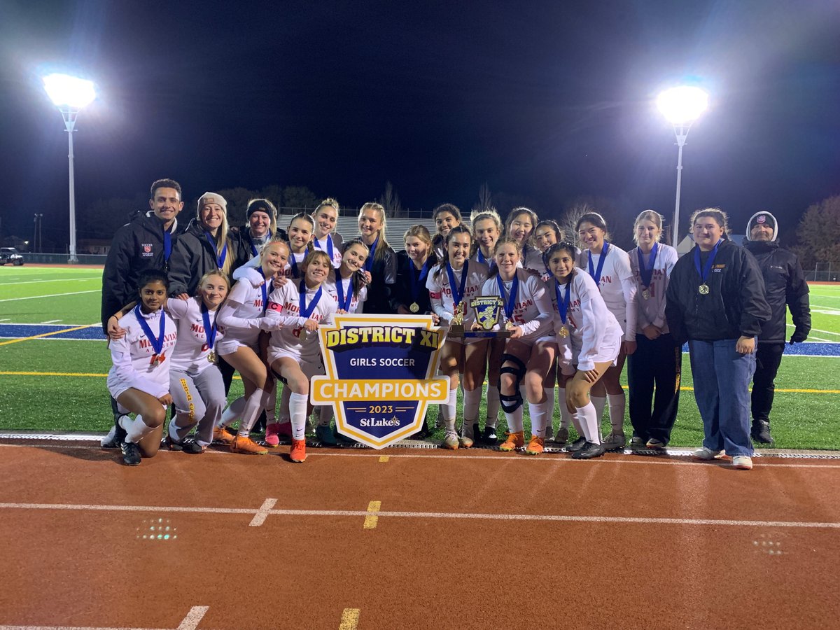 MoravianAcademy's tweet photo. 🏅🏅🏅 Gold all around last night for the Lions girls and boys soccer teams!! The girls beat Pine Grove in OT by a 1-0 score. The boys followed by defeating Palisades 4-1. This is the 11th straight district title for the boys, and the 6th for the girls! 🦁 https://t.co/PAVQ3DTzv9