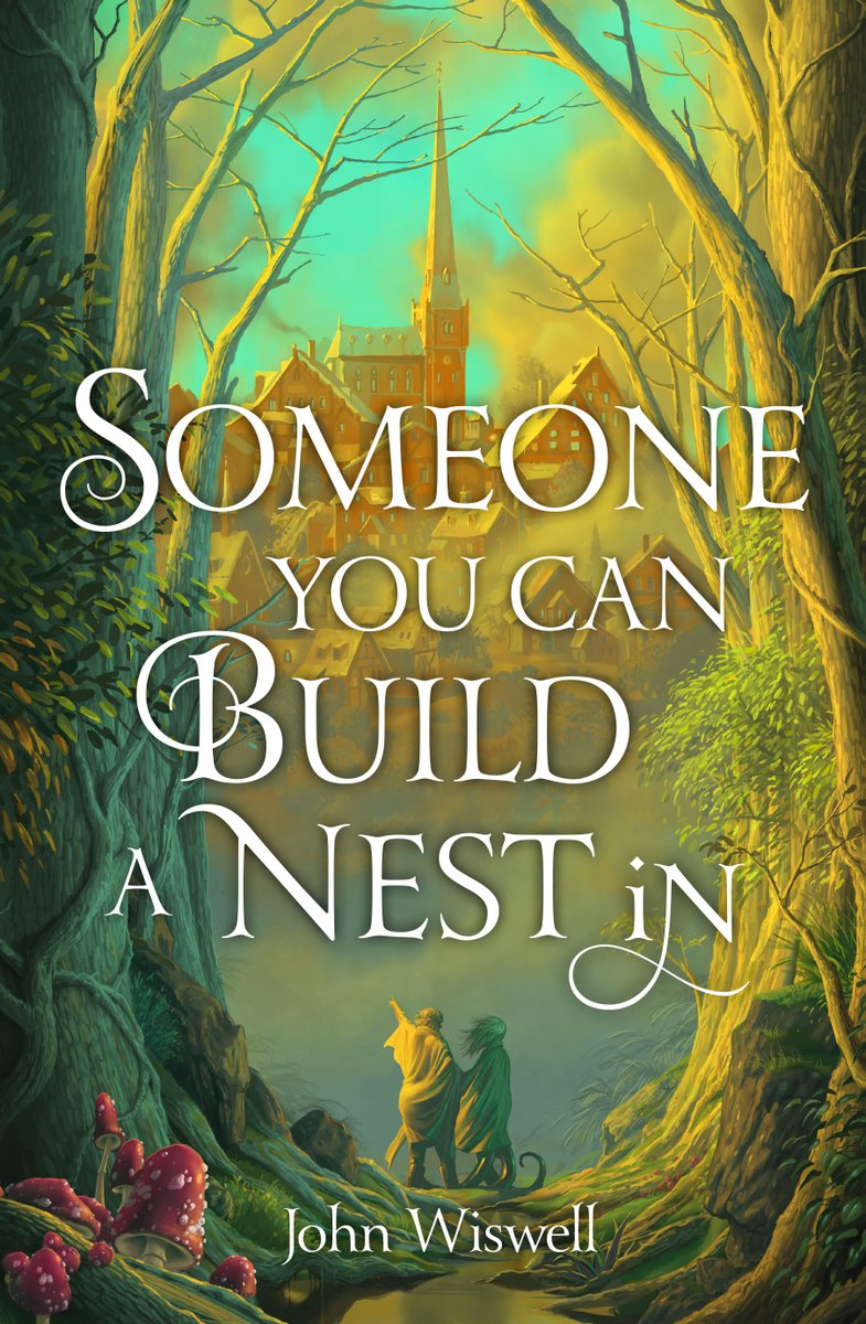 U.K. cover reveal! SOMEONE YOU CAN BUILD A NEST IN out 4/11/24 from @JoFletcherBooks. Shesheshen is a shapeshifting horror with a big problem: she's fallen for a human. She’s never connected with someone like with the kindly Homily…until she learns Homily is hunting her.