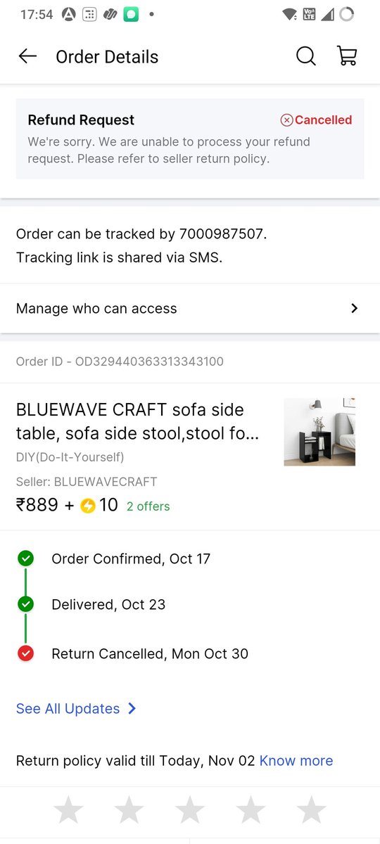 ayushijain0809's tweet photo. I had already returned the product on 24th but still no amount was refunded till today. Worst experience filpkart team and their grievances they only want proof from my side not vendor. I have been raising my concern for the last 8-10 day but no action has been taken. https://t.co/uWrVhHWdqD