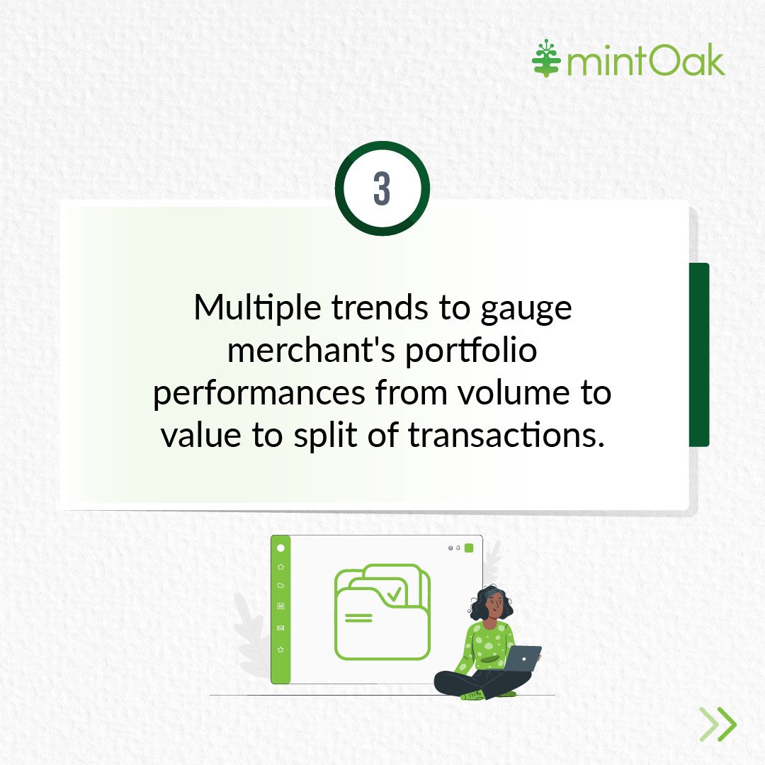 Explore endless possibilities with our innovative module designed to make portfolio management easy for banks.

Want to learn more about us and the modules we have extended for merchants to take merchant portfolio management to the next level?

Visit mintoak.com/products/Minto… 💚🌟