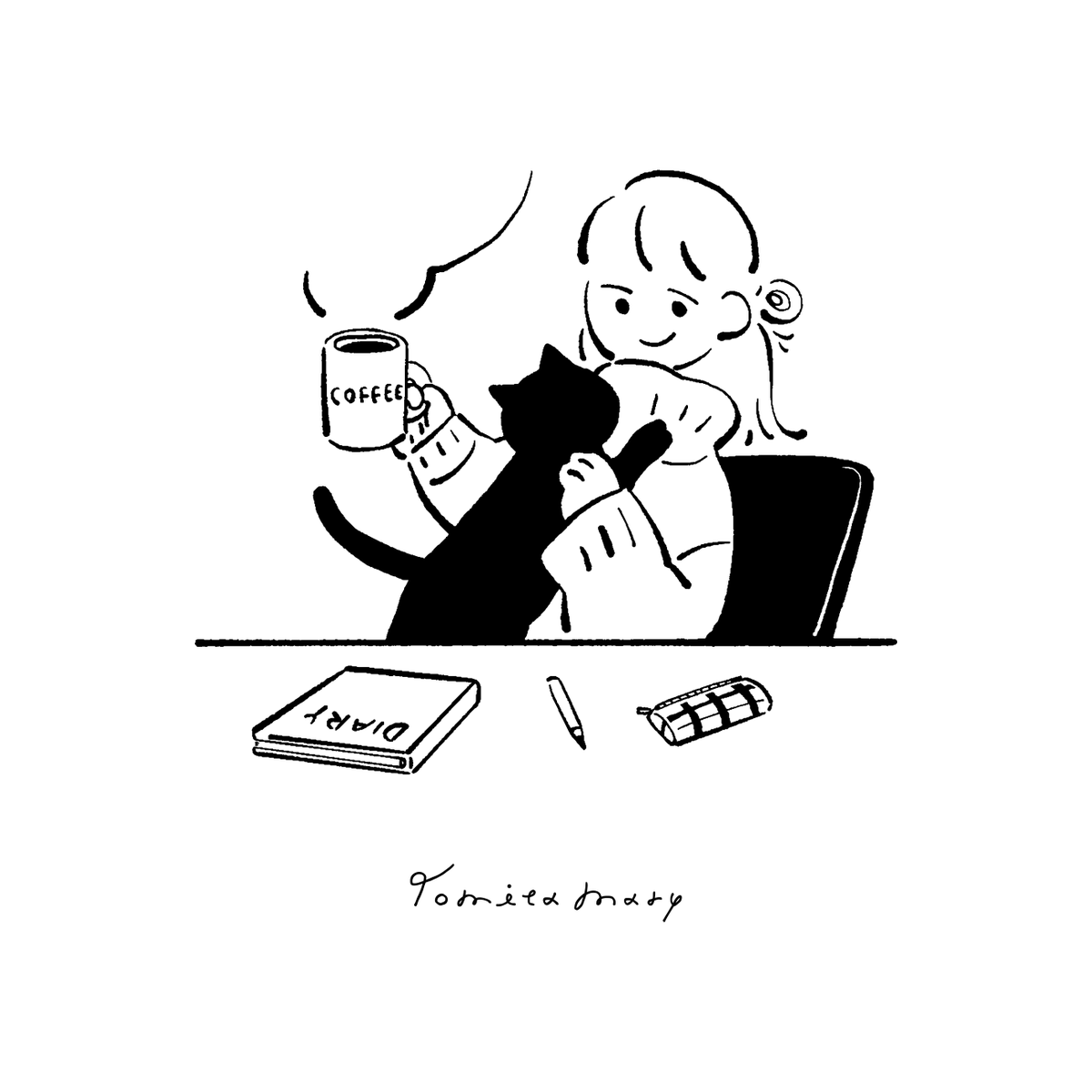 「EMOTIONS FEST.2023」に間に合いそうなのでお知らせ…!

私の絵の女の子がよく使っている、「COFFEE」と入ったマグカップを作りました🎉🎉🎉
裏にはイラストが入っています。
これを使ったら私の絵になれるぞ…あまりにも自己満ですがめちゃ気に入ってます。
もちろんコーヒー以外も飲んでね! 