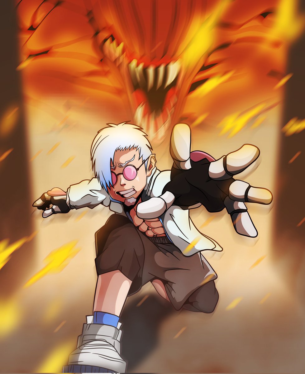 Made a younger version of Rockfall, who used to be a scared baby, chased by his fears and scurry away.

He grew older, became bigger, bolder and a better version of himself.

Perhaps there's a tiny little bit fear inside of him still, who knows.

But atm, Rockfall is unstoppable.