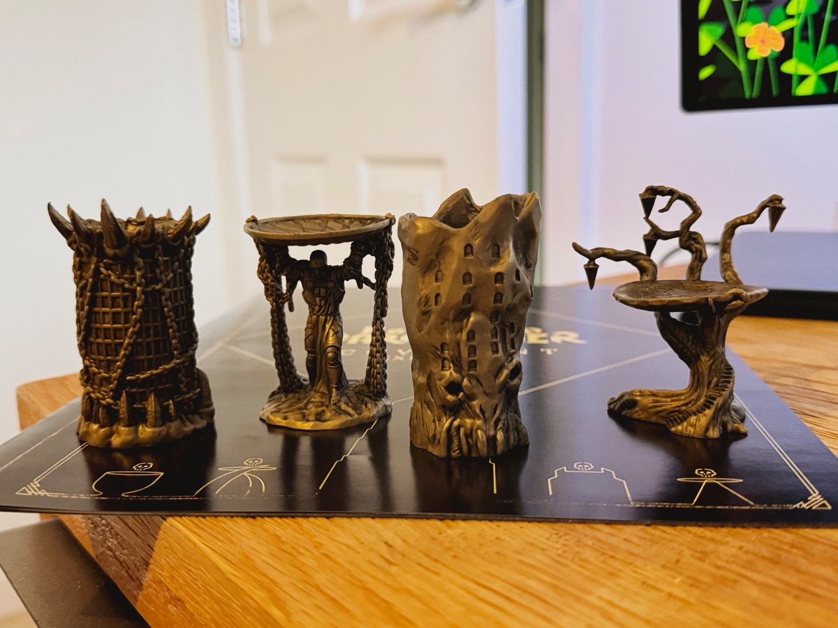 Very excited that the Return to Dark Tower expansions (by <a href="/RestorationGame/">Restoration Games</a>) have arrived today. The Covenant monuments are lush! I'll be getting the Covenant expansion loaded into my helper app this afternoon so that update will hopefully be available tomorrow...