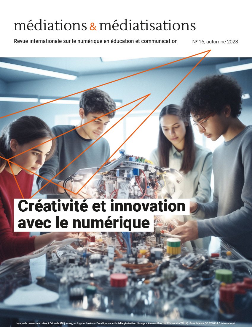 BertrandMocquet's tweet photo. Créativité et innovation avec le numérique - Numéro spécial (Automne 2023) de Médiations et médiatisations @TELUQ @cathia_papi est en ligne. https://t.co/d7tvUaKGYS https://t.co/RVepxMigpU