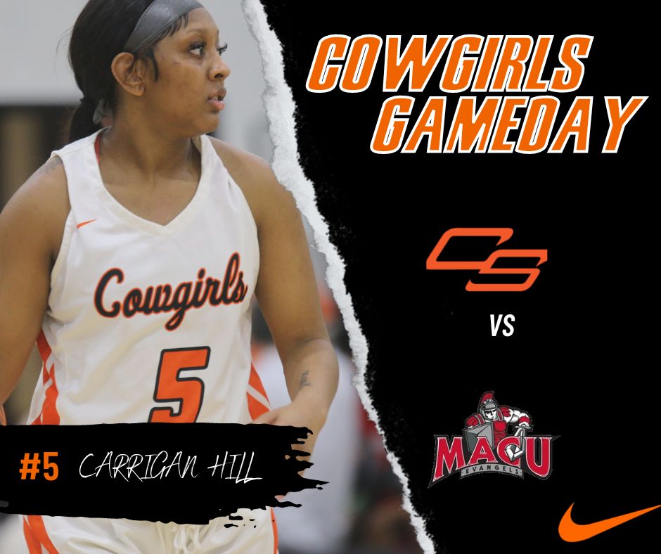 ConnorsCowgirls's tweet photo. COWGIRL GAME DAY: Cowgirls take on MACU JV to open their season inside Melvin Self Fieldhouse tonight at 5:30 pm! #CowgirlNation🏀 #OrangePower🍊 https://t.co/UlxuZ58jML