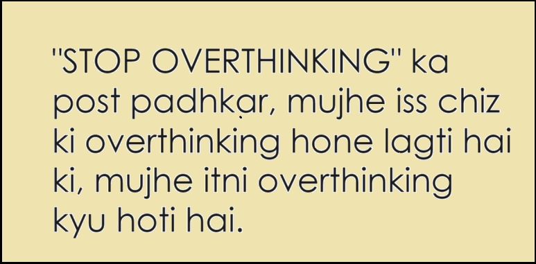 jyoti_kat's tweet photo. 'Stop Overthinking' ka post padhkar, mujhe iss chiz ki overthinking hone lagti hai ki, mujhe itni overthinking kyu hoti hai  #INDvsSL #1घंटी7गारंटी #Mannat #Pathaan #SRKDay #MrDependable #ViratKohli𓃵 #GazaGenocide #Wankhede #SRK58 #भगौड़ा_केजरीवाल #KiaraAdvani #noida #Elvisha https://t.co/5tlcnvUQ0Y