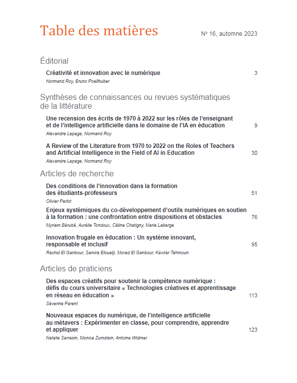 BertrandMocquet's tweet photo. Créativité et innovation avec le numérique - Numéro spécial (Automne 2023) de Médiations et médiatisations @TELUQ @cathia_papi est en ligne. https://t.co/d7tvUaKGYS https://t.co/RVepxMigpU
