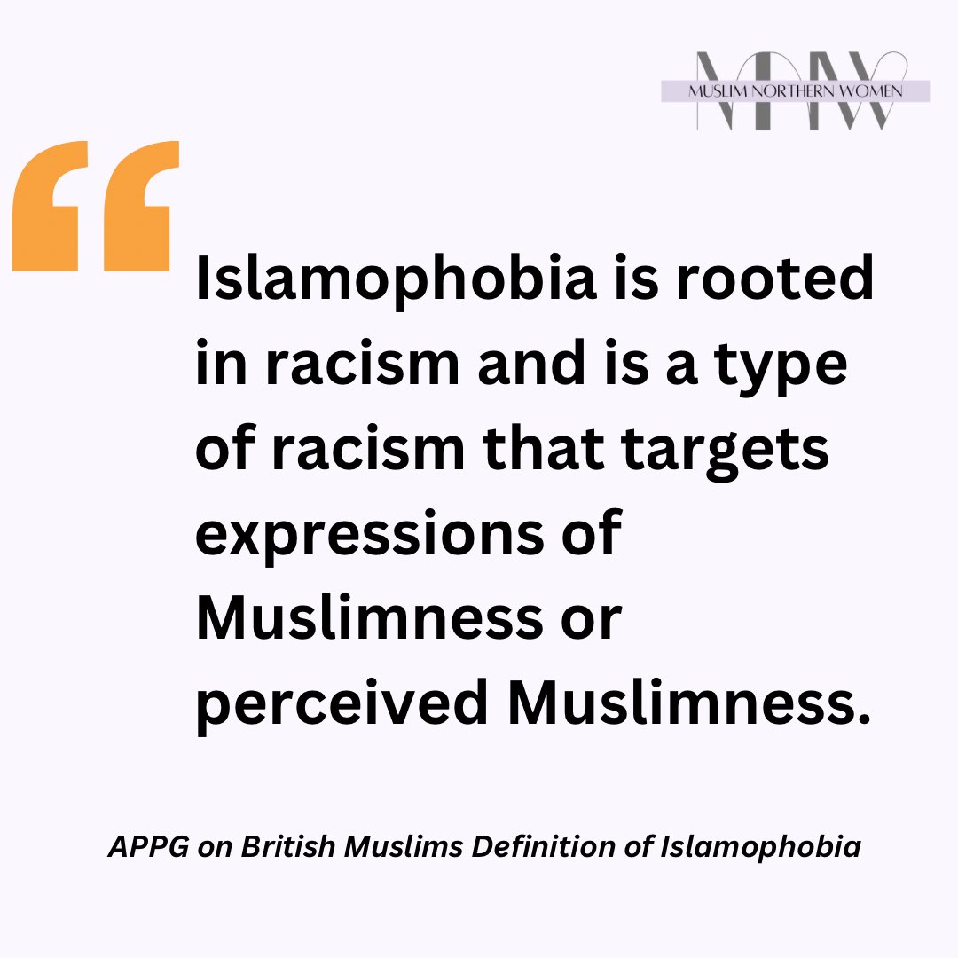 MuslimNWomen's tweet photo. Challenging Islamophobia begins with defining it ✊

#IslamophobiaAwarenessMonth 
#IAM23 #Islamophobia https://t.co/s6O7lMHRp3