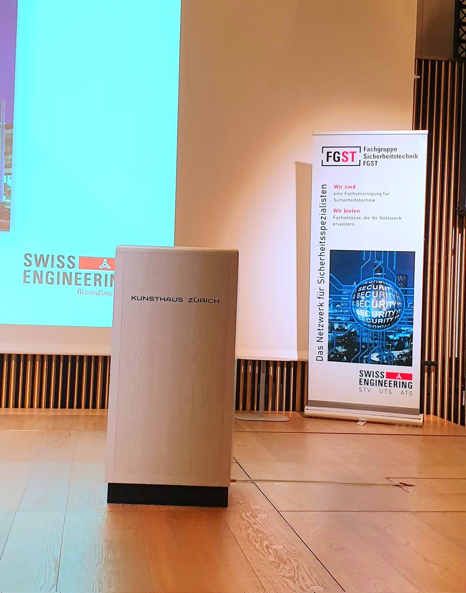 StockliUrsula's tweet image. Tagung Fachgruppe Sicherheitstechnik von SwissEngineering im Kunsthaus Zürich. Let&apos;s go! #fgst #kunstmuseumzh #swissengineering