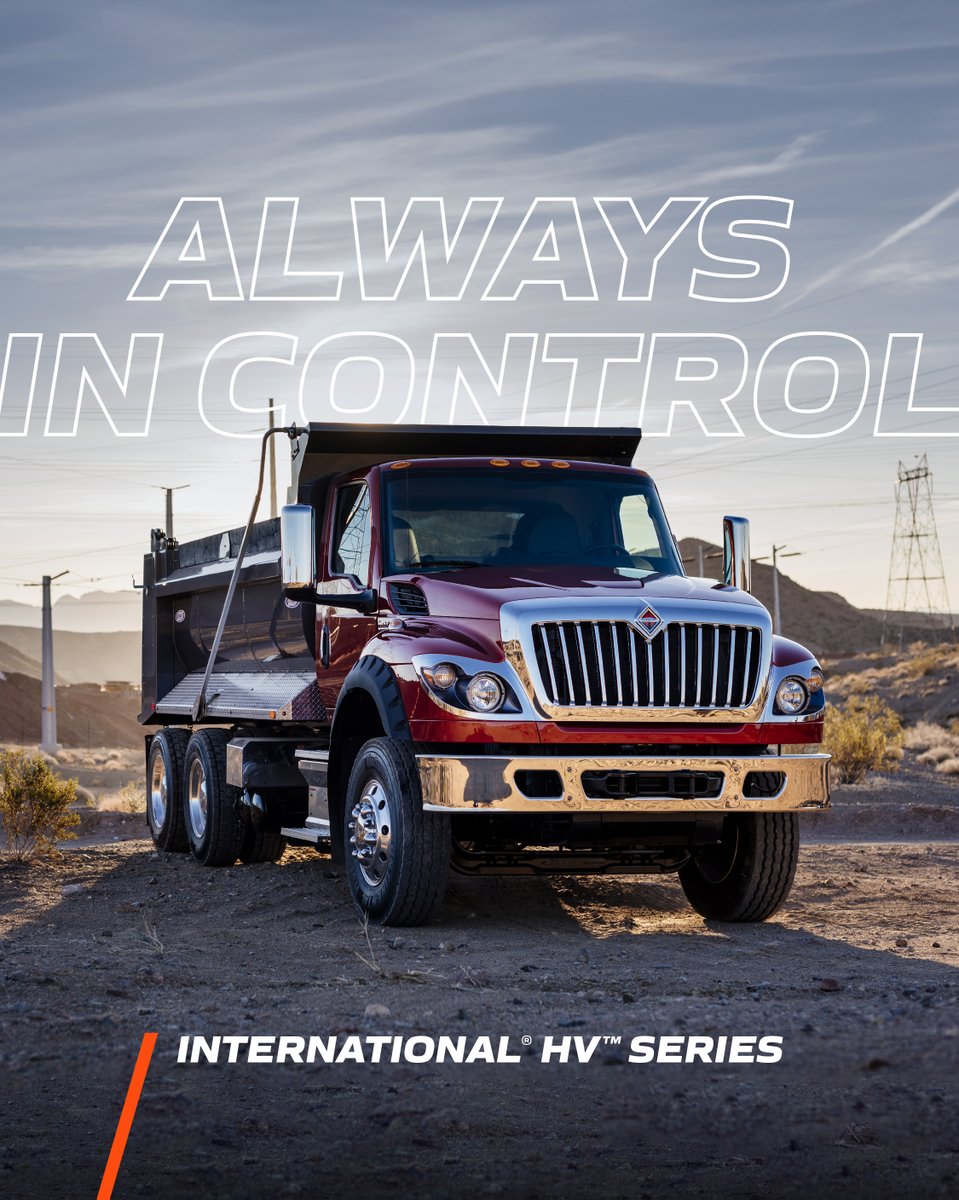 Regional_Intl's tweet photo. The International® HV™ Series has next-level stability control and dual steering gears for on/off highway conditions to reduce steering effort on every type of terrain.

Elevate your fleet. Learn more about the HV™ Series: 
https://t.co/u8mOoeAvYA https://t.co/0dqS5G0nwU