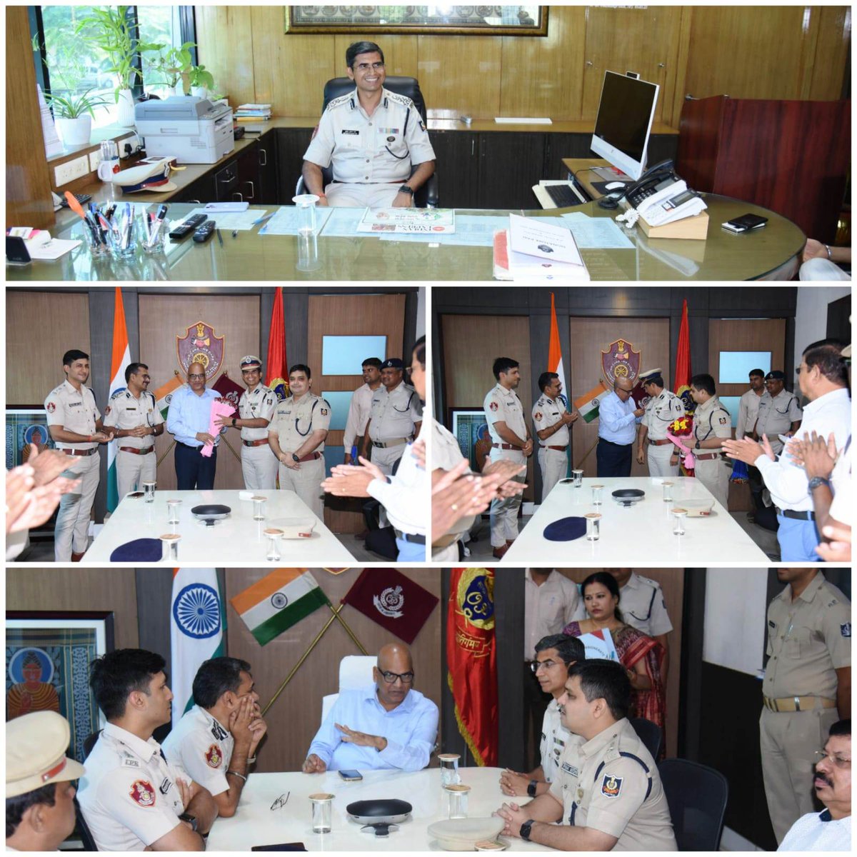 Commissionerate  Police welcomes the new Additional Commissioner of Police, Mr. Brijesh  Ku. Rai, IPS as he assumes his responsibilities today on 2.11.2023.