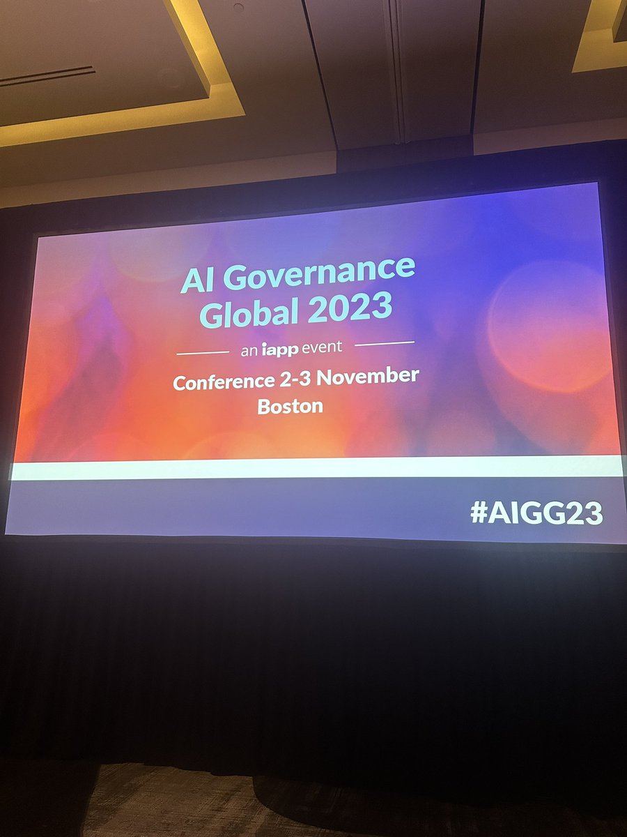 Good morning, Boston! We’re just a few minutes away from the opening keynotes at #AIGG23! Follow us here and on Instagram (@ iappprivacypros) for an inside look at the inaugural AI Governance Global!