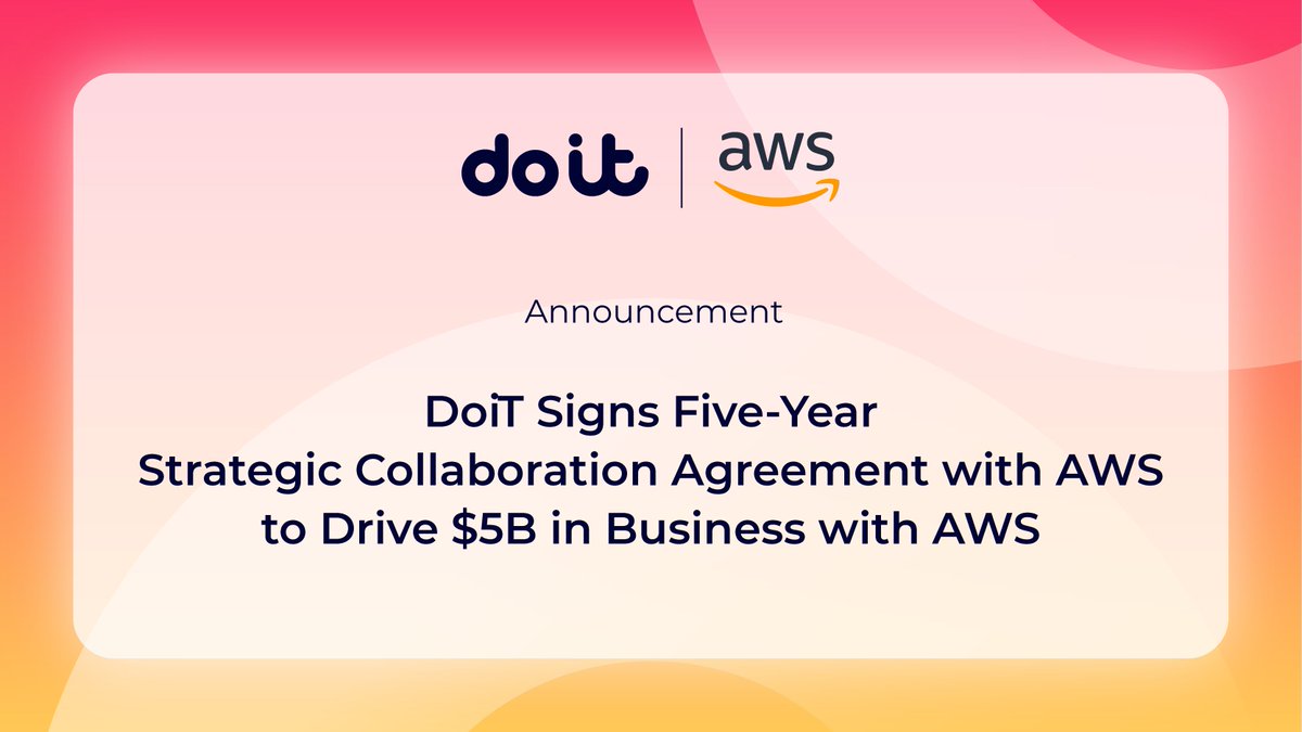 We’re excited to share that we’ve entered a 5-year Strategic Collaboration Agreement (SCA) with <a href="/awscloud/">Amazon Web Services</a> to drive $5B in business with AWS and further deliver cloud consumption for companies globally.

Learn more in our press release: hubs.li/Q027xghP0

#AWS #SCA